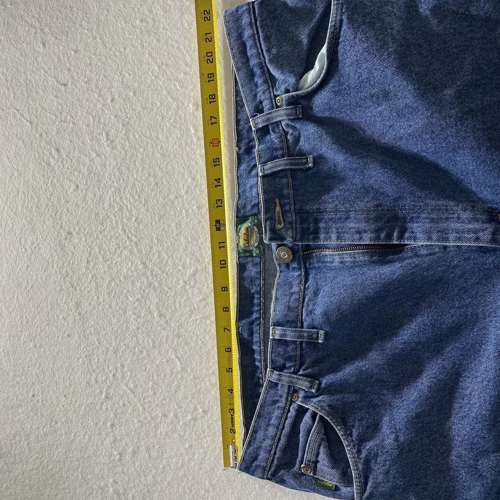 Cabela's Men's 905100D Blue Denim Jeans Size 44x32 Outdoor Work USA Style